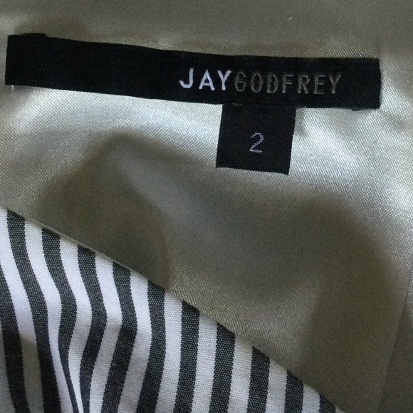 JAYGODFREY summer blue & white stripe dress 2 - Picture 10 of 11